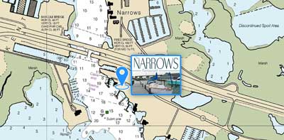 Free Docking for The Narrows Restaurant Guests