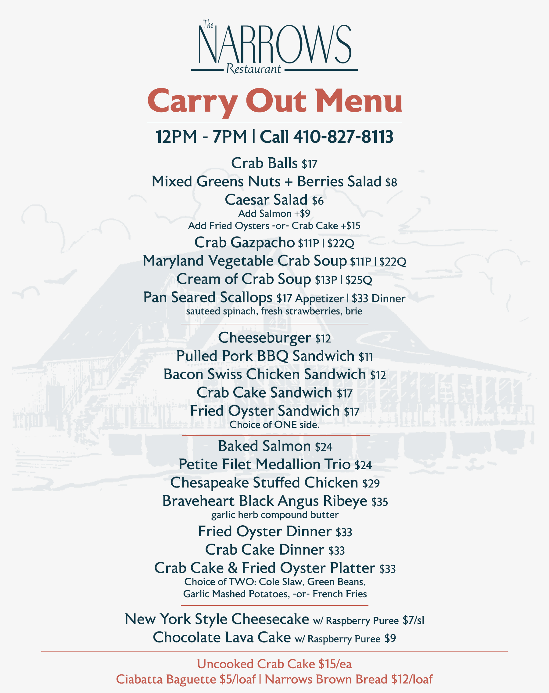 052620menu - The Narrows Restaurant